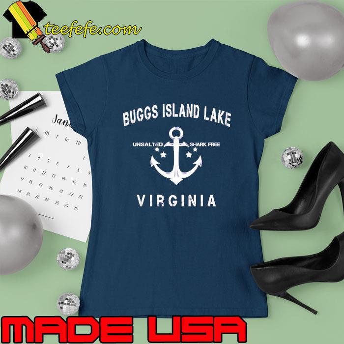 Buggs Island lake virginia shark free s Ladies tee Buggs Island lake virginia shark free s Ladies tee