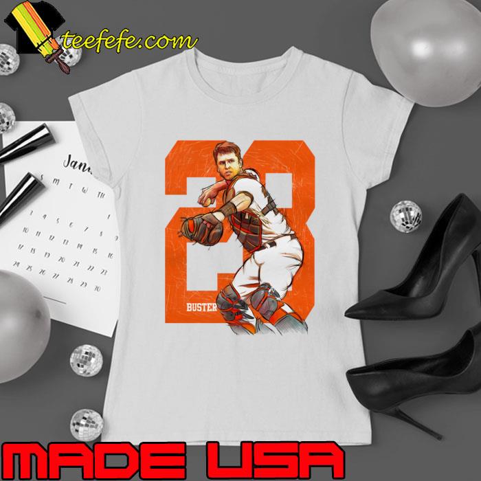 Buster Posey An American Baseball San Francisco Sketch T-Shirt Ladies tee Buster Posey An American Baseball San Francisco Sketch T-Shirt Ladies tee