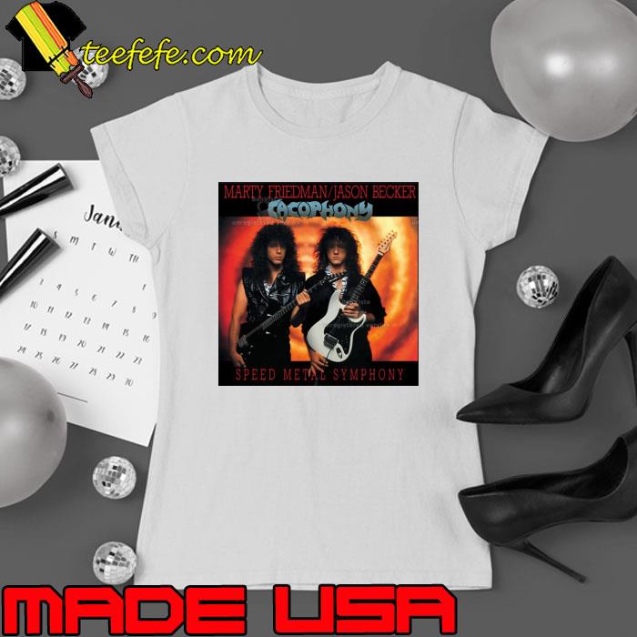 Cacophony Speed Metal Symphony Marty Firedman Jason Becker Shirt (watermarked) Ladies tee Cacophony Speed Metal Symphony Marty Firedman Jason Becker Shirt (watermarked) Ladies tee