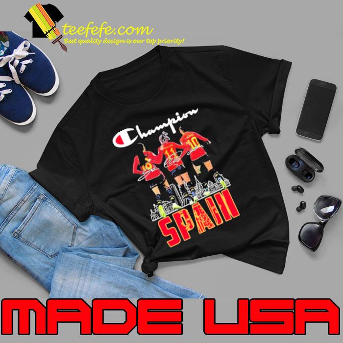 Champion Jenni Hermoso Alexia Putellas And Salma Paralluelo Spain Signatures shirt