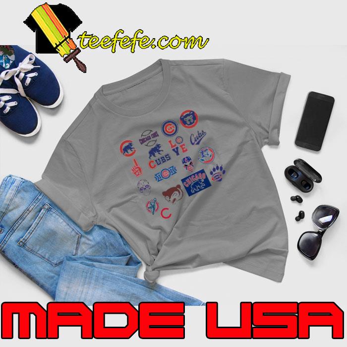 Chicago Cubs logo bundle team baseball shirt, hoodie, sweater, long sleeve  and tank top