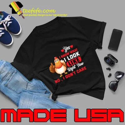 Chicken yes I know that I look like right now no I don’t care T-Shirt