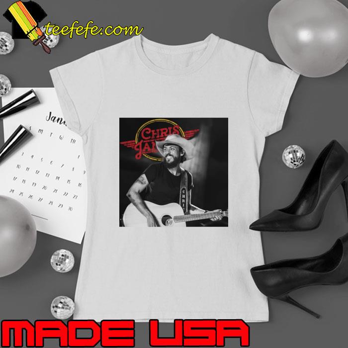 Chris Janson American country music singer playing guitar T-Shirt Ladies tee Chris Janson American country music singer playing guitar T-Shirt Ladies tee