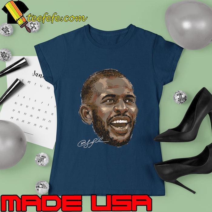 Chris Paul Phoenix Smile Signature American Player basketball T-Shirt Ladies tee Chris Paul Phoenix Smile Signature American Player basketball T-Shirt Ladies tee