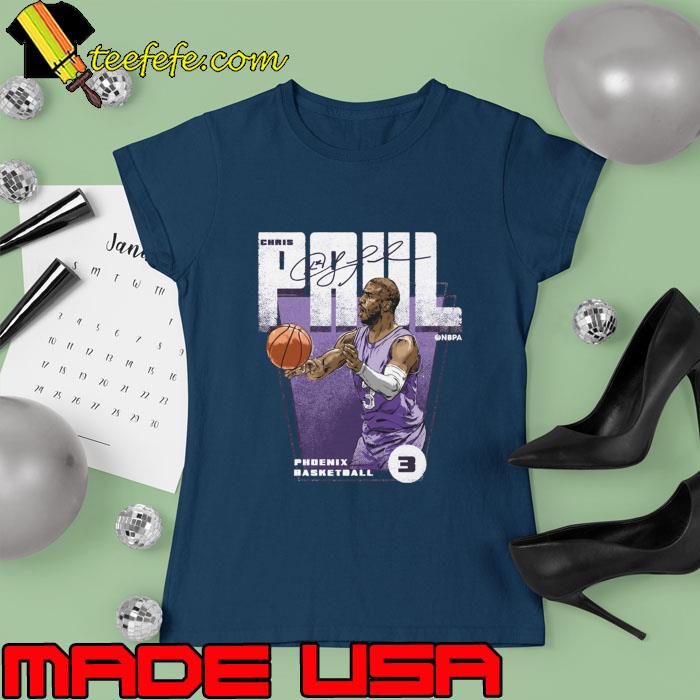 Chris Paul Signature American professional basketball Phoenix T-Shirt Ladies tee Chris Paul Signature American professional basketball Phoenix T-Shirt Ladies tee