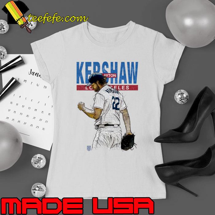 Clayton Kershaw Los Angeles D Sketch an American professional baseball pitcher T-Shirt Ladies tee Clayton Kershaw Los Angeles D Sketch an American professional baseball pitcher T-Shirt Ladies tee