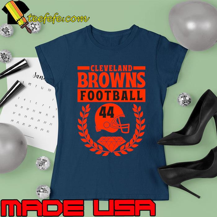 Cleveland Browns 1944 American Football Helmet Diamond T-Shirt Ladies tee Cleveland Browns 1944 American Football Helmet Diamond T-Shirt Ladies tee
