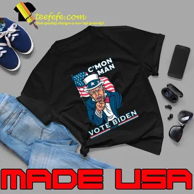 C'mon man vote Biden 2024 political american flag T-Shirt