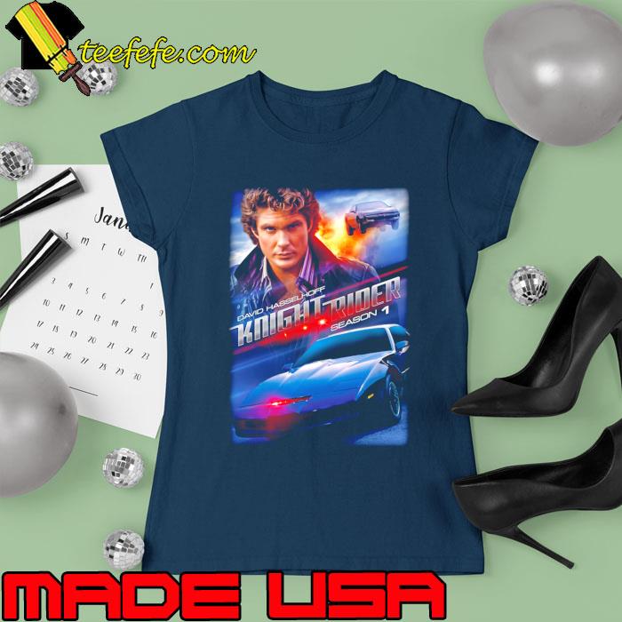 David Hasselhoff Knight Rider Season 1 T-Shirt Ladies tee David Hasselhoff Knight Rider Season 1 T-Shirt Ladies tee