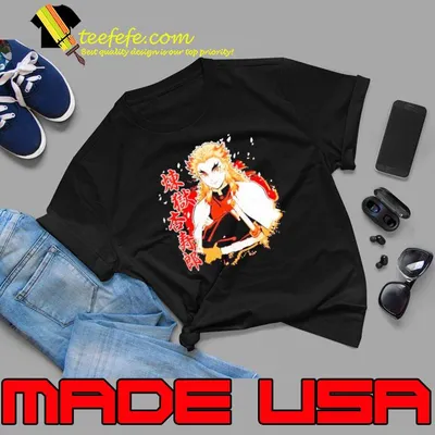 Demon Slayer Kimetsu No Yaiba Kyojuro Rengoku Shirt