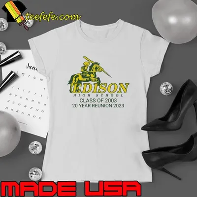 Edison High School Class of 2003 20 years reunion 2023 shirt