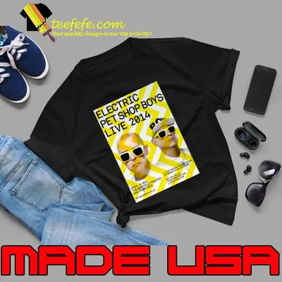 Electric Pet Shop Boys Live 2014 The Warfield Theater San Francisco concert flyer T-Shirt