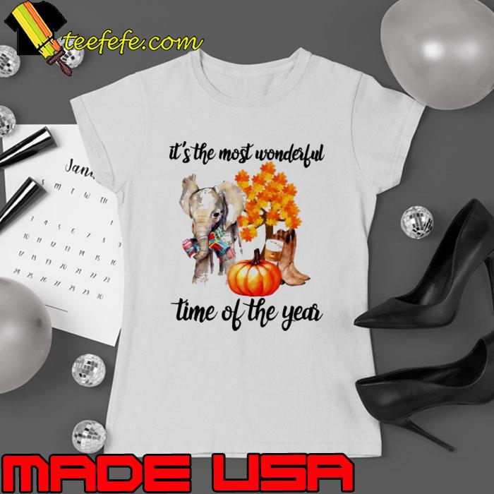 Elephant it's the most wonderful time of the year pumpkin autumn s Ladies tee Elephant it's the most wonderful time of the year pumpkin autumn s Ladies tee