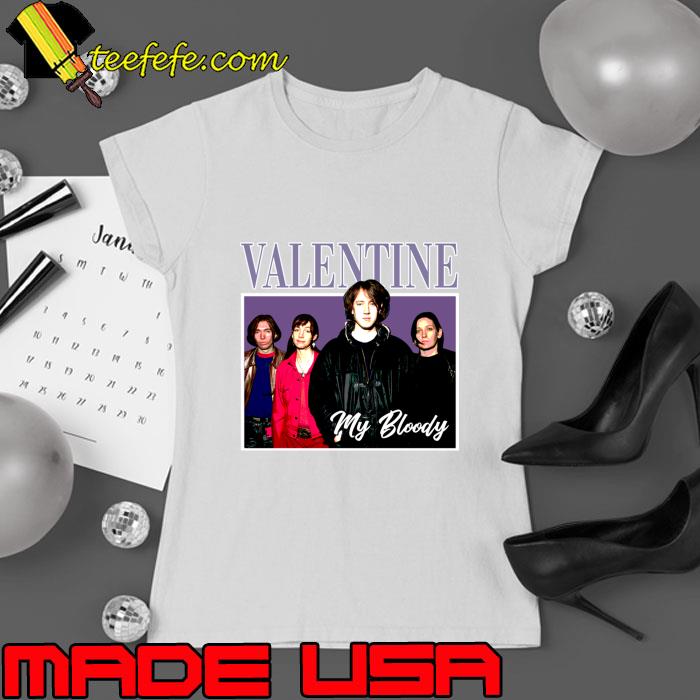 Euphoric Soundscapes Valentine My Bloody's Music Echoes through This Stylish T-Shirt Ladies tee Euphoric Soundscapes Valentine My Bloody's Music Echoes through This Stylish T-Shirt Ladies tee
