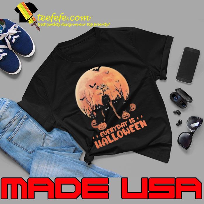 Everyday is halloween blood moon cats bats pumpkin shirt