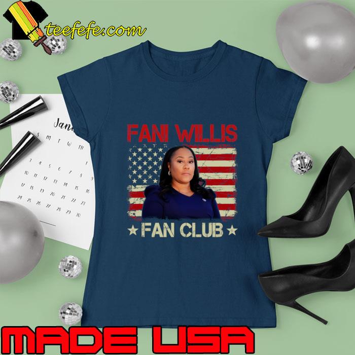 Fani Willis Fan Club American attorney Usa Flag Stars T-Shirt Ladies tee Fani Willis Fan Club American attorney Usa Flag Stars T-Shirt Ladies tee