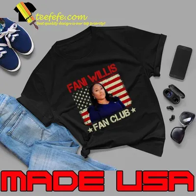 Fani Willis Fan Club American attorney Usa Flag Stars T-Shirt