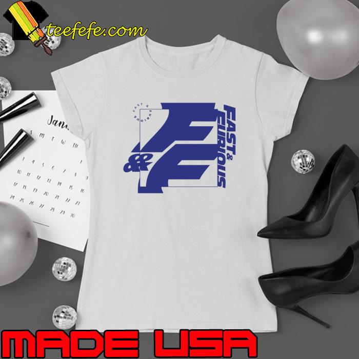 Fast And Furious F&F Logo Abstract Blue shirt