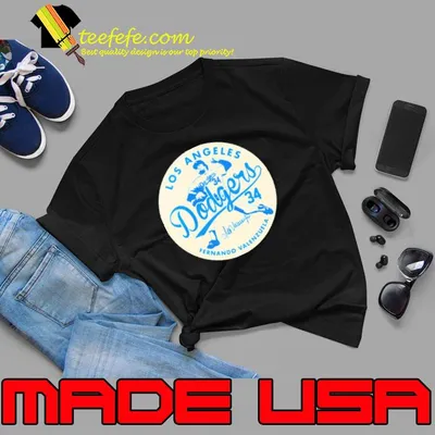 fernando Valenzuela Los Angeles Dodgers signature shirt