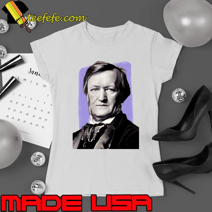 German Composer Richard Wagner illustration T-Shirt Ladies tee German Composer Richard Wagner illustration T-Shirt Ladies tee