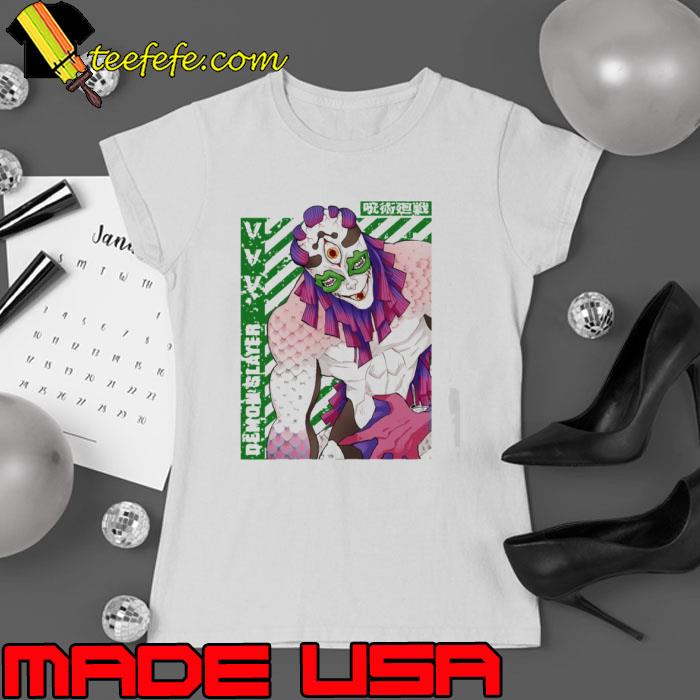 Green Graphic Upper Rank 5 Gyokko Demon Slayer Shirt Green Graphic Upper Rank 5 Gyokko Demon Slayer Shirt