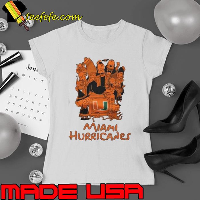 Halloween The Simpsons Family Miami Hurricanes Shirt Ladies tee Halloween The Simpsons Family Miami Hurricanes Shirt Ladies tee