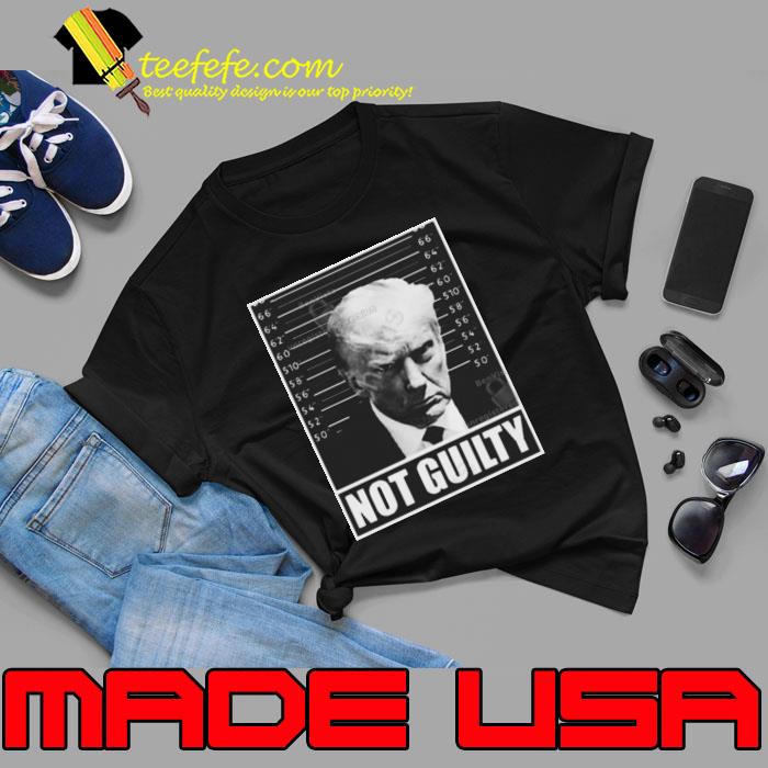 Hodgetwins Trump Mugshot Not Guilty Shirt