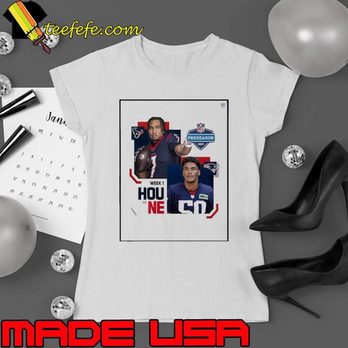 Houston texans vs new england patriots at nfl preseason 2023 s Ladies tee Houston texans vs new england patriots at nfl preseason 2023 s Ladies tee