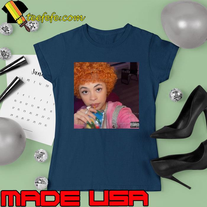 Ice Spice And Her Drink Picture shirt (watermarked) Ladies tee Ice Spice And Her Drink Picture shirt (watermarked) Ladies tee