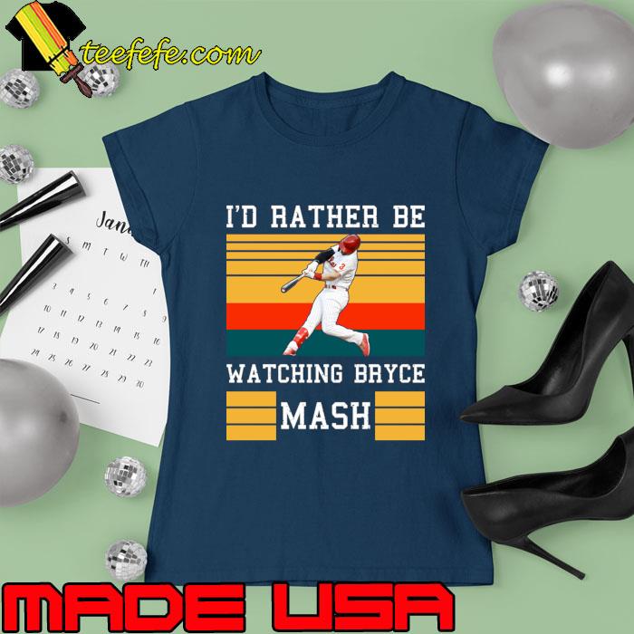 I'd Rather Be Watching Bryce Mash Vintage The Showman IV Bryce Harper Philadelphia T-Shirt Ladies tee I'd Rather Be Watching Bryce Mash Vintage The Showman IV Bryce Harper Philadelphia T-Shirt Ladies tee