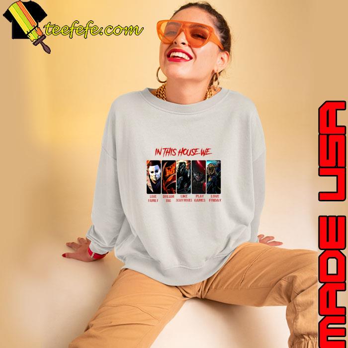 In This House We Love Family Dream Big Pumpkin Patch Halloween Mood T-Shirt