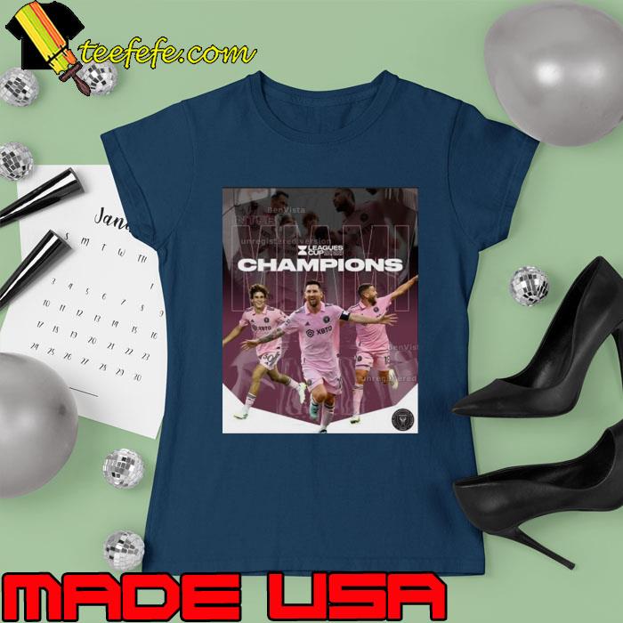 Inter Miami CF First 2023 Leagues Cup Champions Poster Shirt (watermarked) Ladies tee Inter Miami CF First 2023 Leagues Cup Champions Poster Shirt (watermarked) Ladies tee