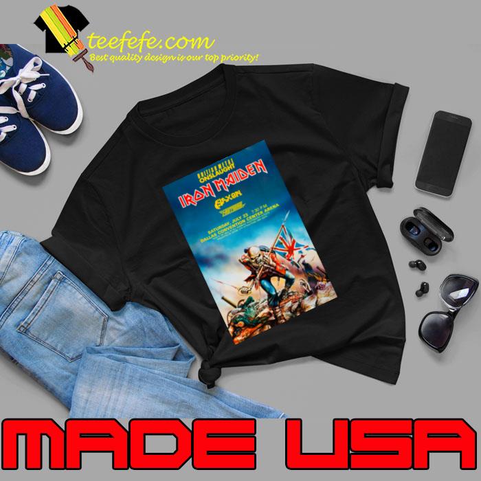 Iron Maiden Dallas Convention Center Arena Concert Tour T-Shirt
