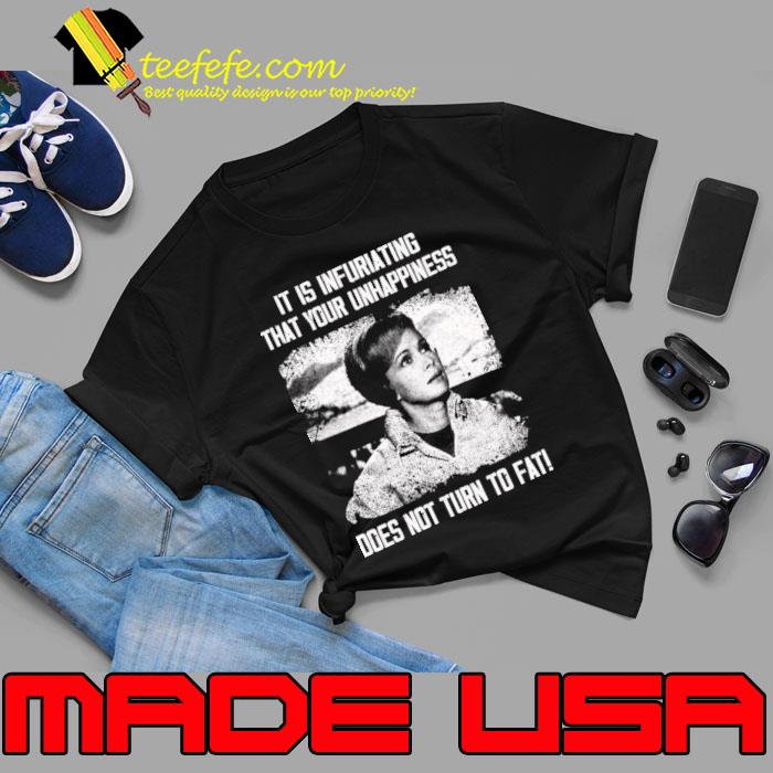 It Is Infuriating That Your Unhappiness Cary and Audrey Celebrate Charades Film's T-Shirt