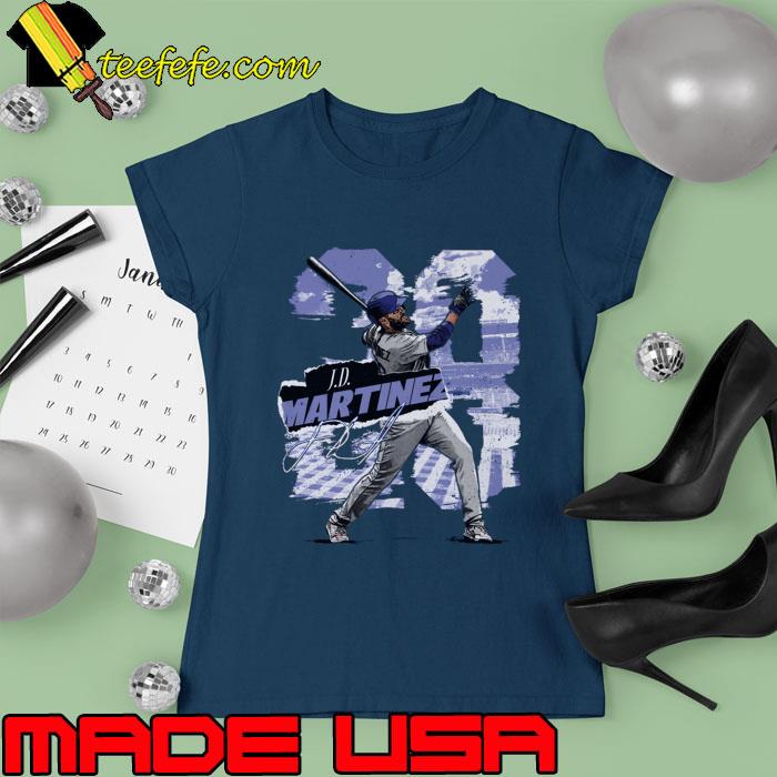 J.D. Martinez Signature American Baseball Outfielder Los Angeles D Rough T-Shirt Ladies tee J.D. Martinez Signature American Baseball Outfielder Los Angeles D Rough T-Shirt Ladies tee
