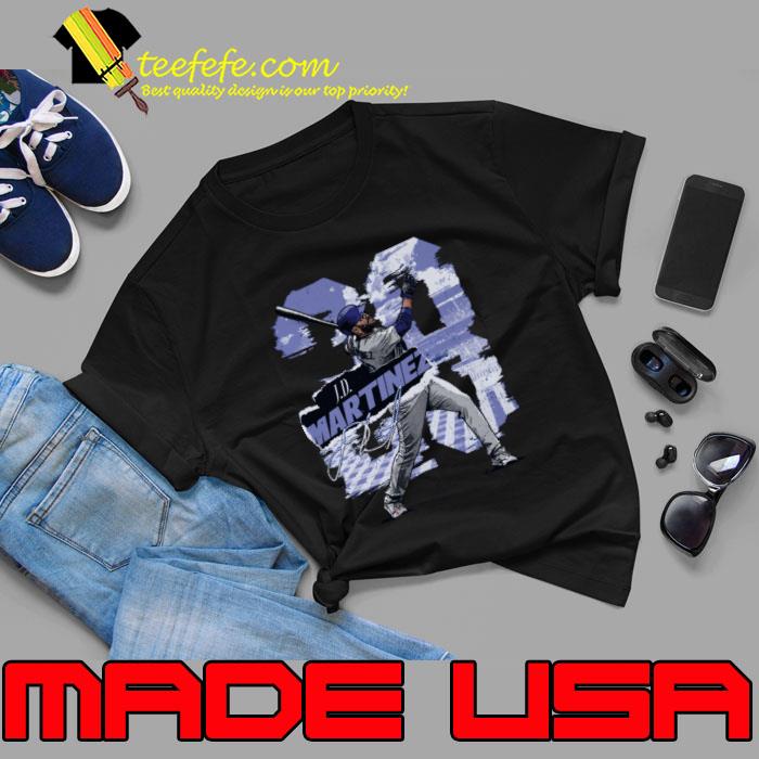 J.D. Martinez Signature American Baseball Outfielder Los Angeles D Rough T-Shirt