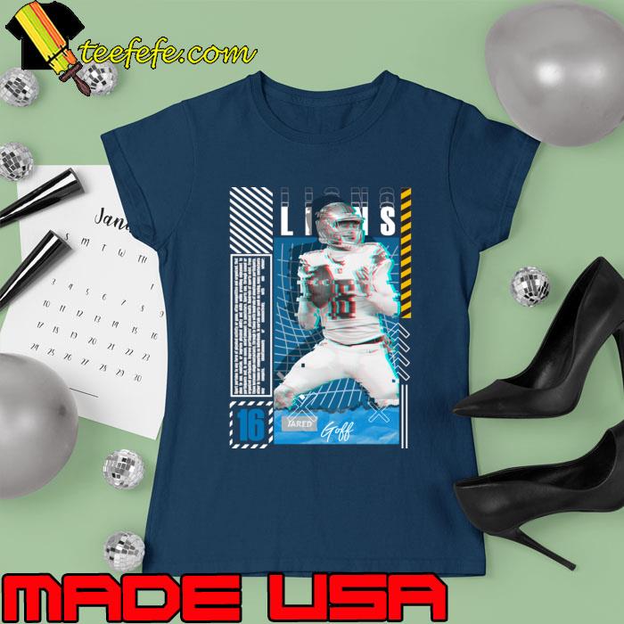Jared Goff American football quarterback detroit Lions T-Shirt Ladies tee Jared Goff American football quarterback detroit Lions T-Shirt Ladies tee