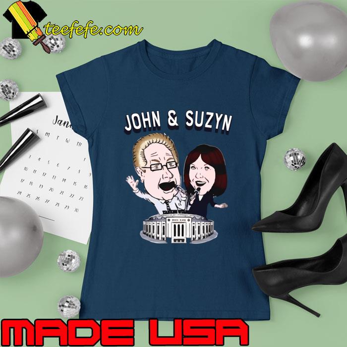 John and suzyn color commentator for New York Yankees baseball radio broadcasts T-Shirt Ladies tee John and suzyn color commentator for New York Yankees baseball radio broadcasts T-Shirt Ladies tee