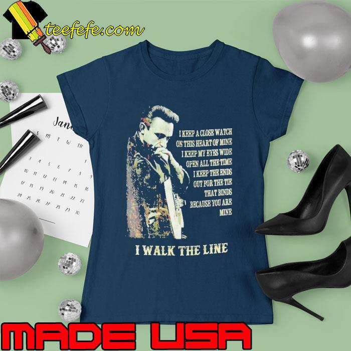 Johnny Cash I Walk The Line 2023 Shirt Ladies tee Johnny Cash I Walk The Line 2023 Shirt Ladies tee