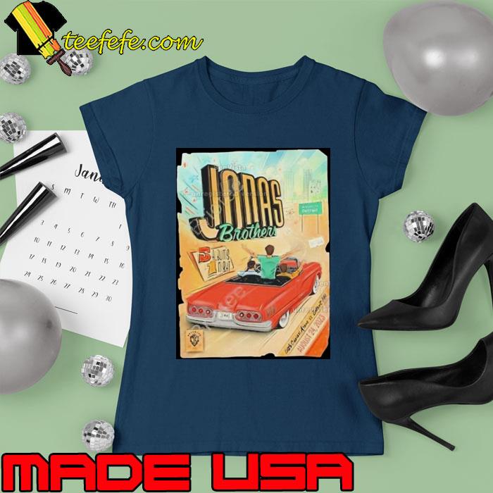 Jonas brother the tour detroit art design Shirt Ladies tee Jonas brother the tour detroit art design Shirt Ladies tee