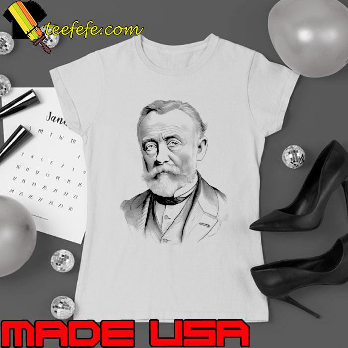Jules Verne (1828-1905) a French novelist poet playwright T-Shirt Ladies tee Jules Verne (1828-1905) a French novelist poet playwright T-Shirt Ladies tee