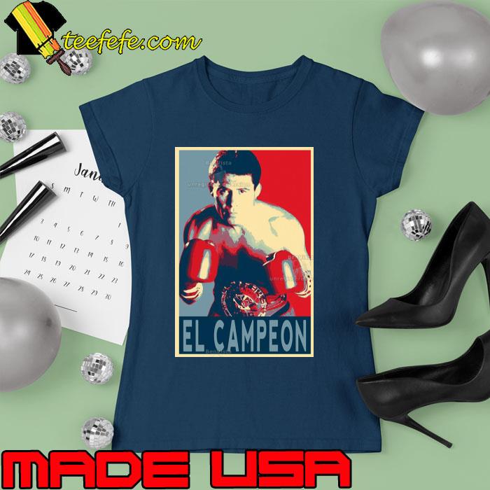 Julio Cesar Chavez El Campeon Poster Shirt (watermarked) Ladies tee Julio Cesar Chavez El Campeon Poster Shirt (watermarked) Ladies tee