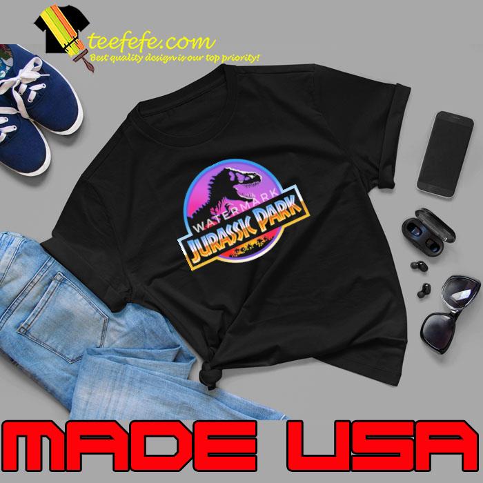 Jurassic Park Logo Purple And Blue shirt