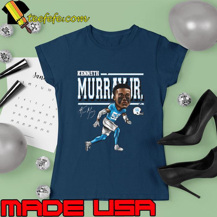 Kenneth Murray Jr. Los Angenel C Signature Football Cartoon T-Shirt Ladies tee Kenneth Murray Jr. Los Angenel C Signature Football Cartoon T-Shirt Ladies tee