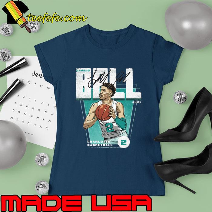 LaMelo Ball Signature American Basketball Player For Charlotte T-Shirt Ladies tee LaMelo Ball Signature American Basketball Player For Charlotte T-Shirt Ladies tee