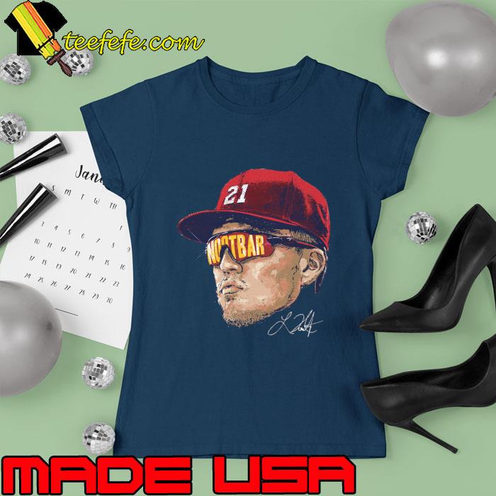 Lars Nootbaar American professional baseball outfielder St. Louis Sunglasses Signature T-Shirt Ladies tee Lars Nootbaar American professional baseball outfielder St. Louis Sunglasses Signature T-Shirt Ladies tee