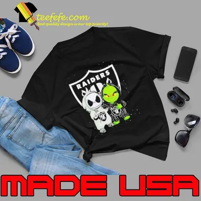 Las Vegas Raiders Jack Skellington And Grinch Halloween 2023 shirt