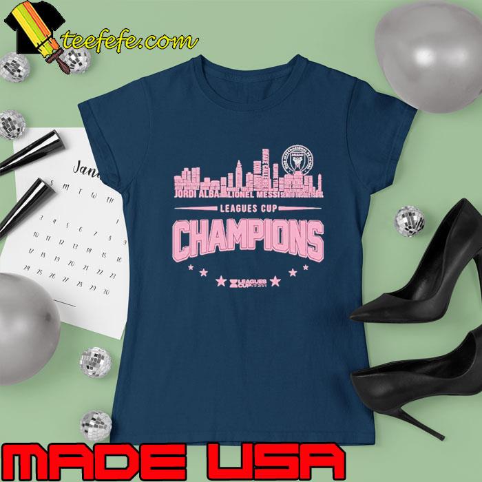 Lionel Messi Inter Miami Leagues Cup Champions 2023 Shirt Ladies tee Lionel Messi Inter Miami Leagues Cup Champions 2023 Shirt Ladies tee