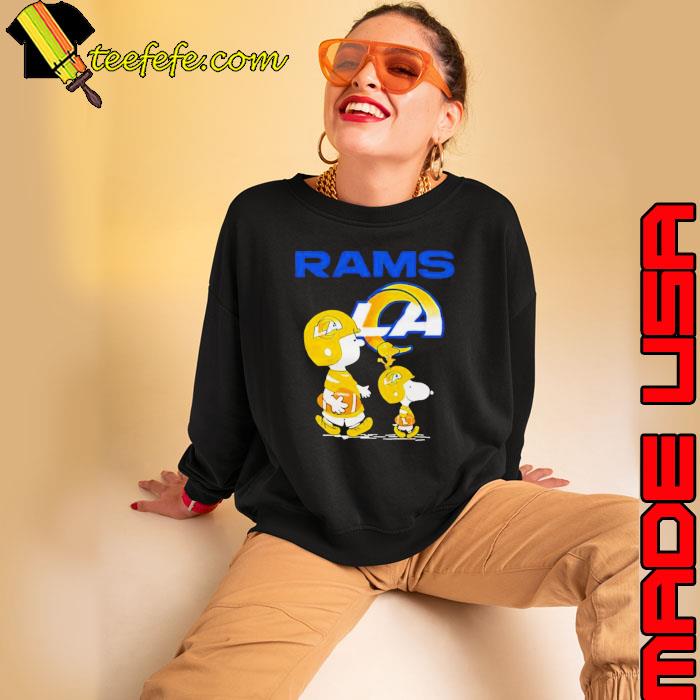 Official Los angeles rams Peanuts Snoopy Charlie brown and Woodstock T-shirt,  hoodie, tank top, sweater and long sleeve t-shirt