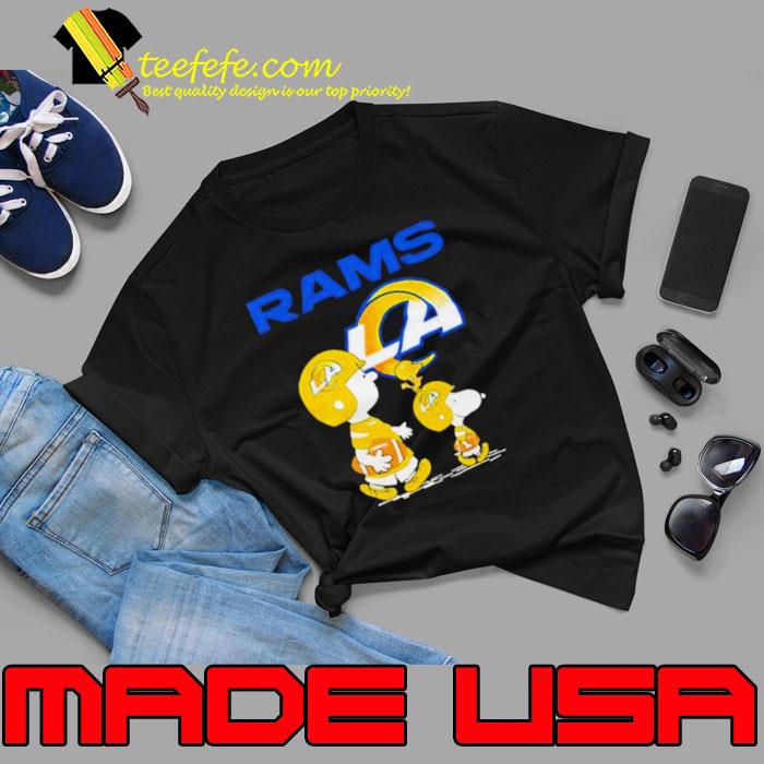 Los Angeles Rams Makes Me Drink Snoopy And Woodstock T-Shirt - T